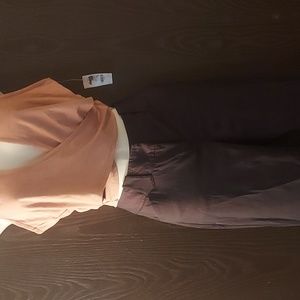 Express pants black and red striped size 4